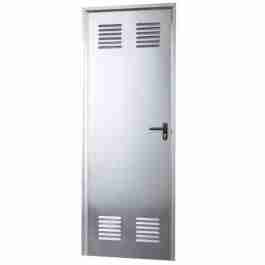Puerta ensamblada galvanizada ventilada